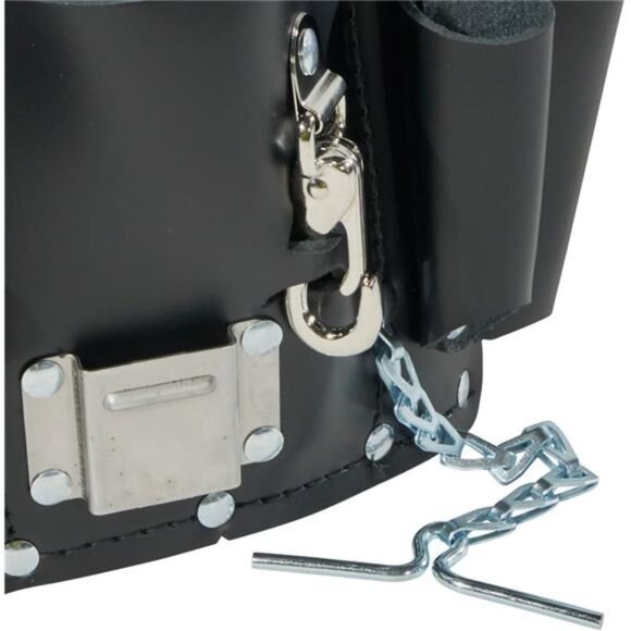 Klein Tools 5178 Pocket Tool Pouch, Leather, Tunnel Loop Belt Connection, Black - Picture 5 of 6
